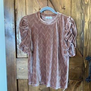 Textured Velvet Top